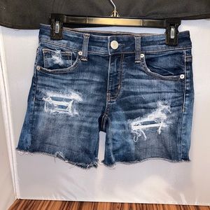 American Eagle Outfitters Super Stretch Shortie Denim Jean Shorts Women's Size 2